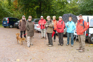 Vor dem Aufstieg vom Turnerheim in Annweiler zur Jungpfalzhütte