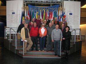 Die Besucher aus der Pfalz mit Jutta Steinruck 