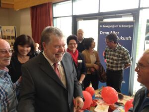 Kurt Beck am Stand der SPD-Kandel