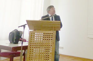 Albert Ziegler bei seinem Vortrag