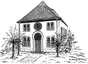 Ehemalige Synagoge in BZA, Bild: B. Burry