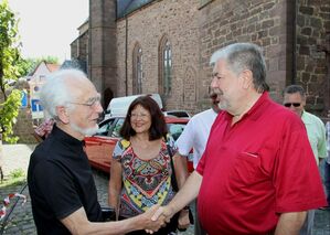 Erhard Eppler, Theresia Riedmaier und Kurt Beck