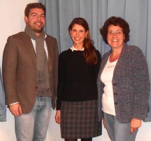 Nicole Zor mit Elke Bolz (Ortsvereinsvorsitzende) und Thomas Hitschler (MdB)