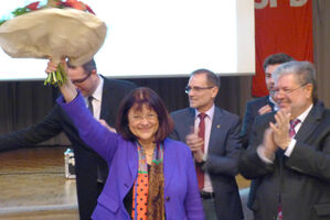 Theresia Riedmaier nach der Nominierung